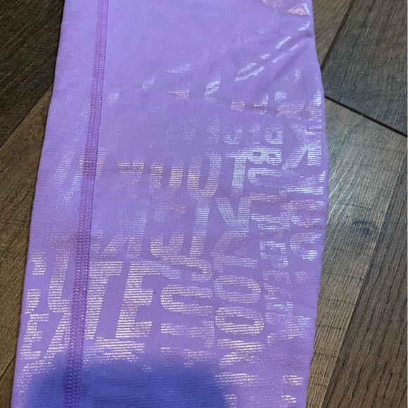Fabletics Shimmering Purple Leggings - Picture 3 of 7